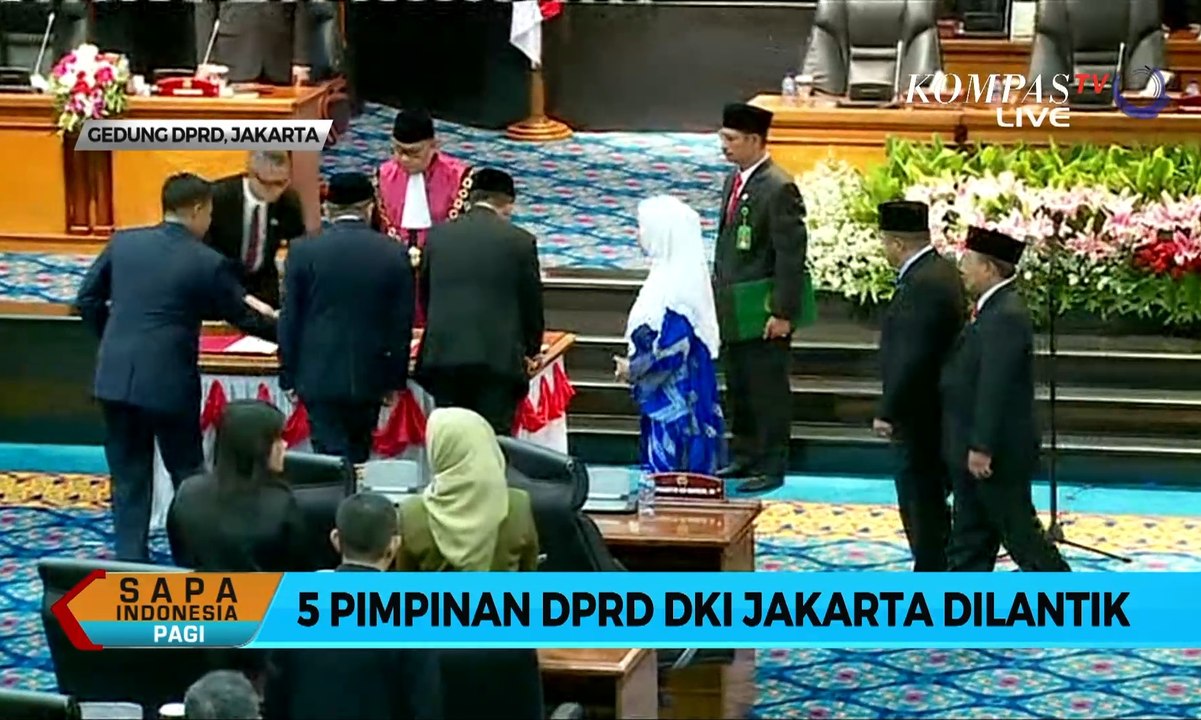 5 Pimpinan DPRD DKI Jakarta Dilantik