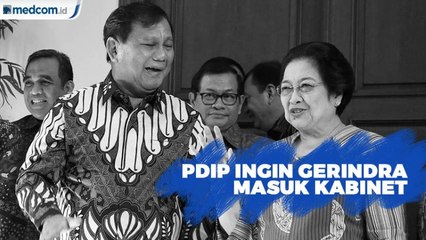 PDIP Ingin Gerindra Masuk Kabinet