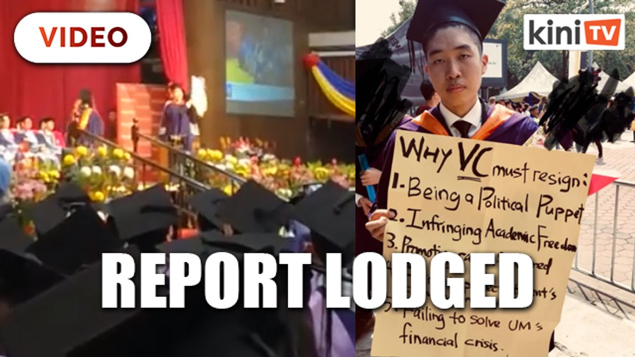 UM lodges police report over student's anti-VC graduation stunt
