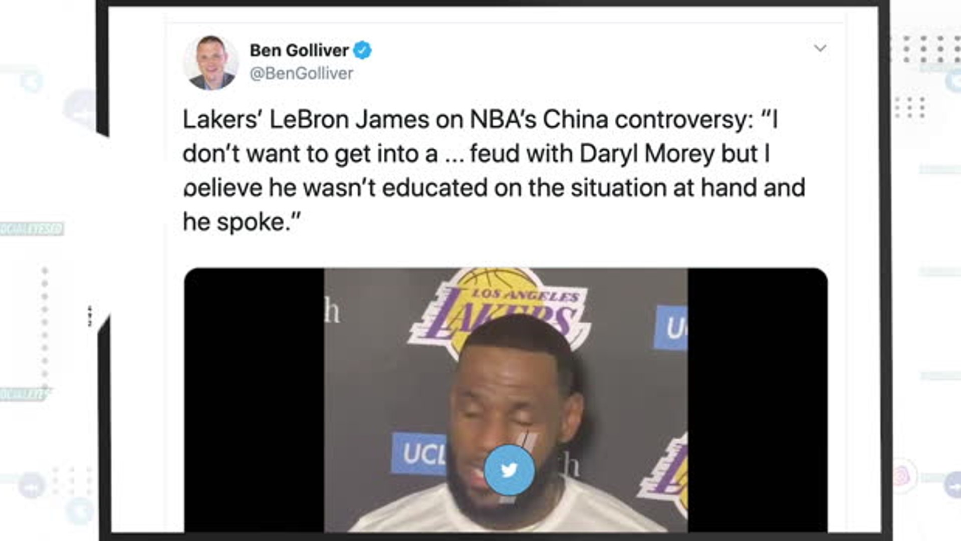 Lebron tweet best sale
