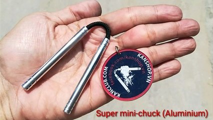 CÔN NHÔM SIÊU NHỎ (Super mini-chuck aluminum tại #KANSHOP nunchaku shop. #KANCLUB côn nhị khúc