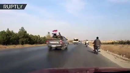 ABD askerleri ile Suriye ordusu otobanda karşılaştı