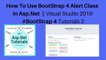 How to use bootstrap 4 alert class in asp.net || visual studio 2019 #bootstrap 4 tutorials 2