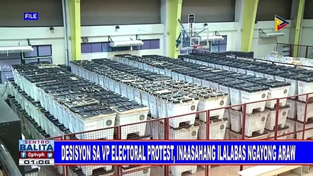 Desisyon sa VP electoral protest, inaasahang ilalabas ngayong araw