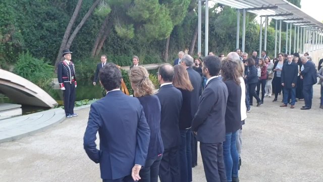 Torra en el homenaje a la tumba de Lluís Companys