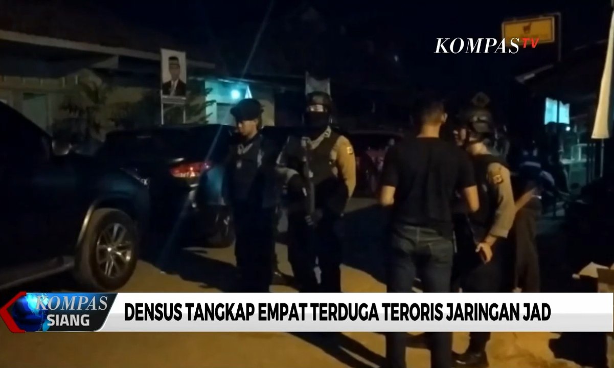 Densus Tangkap Empat Terduga Teroris Jaringan JAD