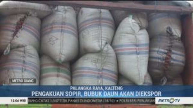 Polres Palangka Raya Amankan 12 Ton Bubuk Daun Kratom