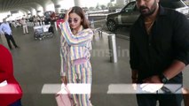 Alia Bhatt in Denim Jacket with Matching Mom Jeans Spotted at Airport