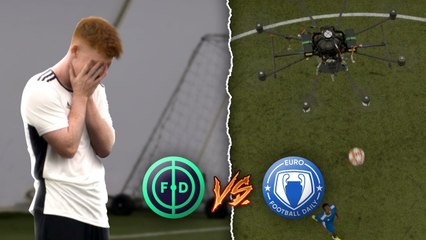 WE PLAYED FOOTBALL AGAINST A DRONE | FOOTBALL DAILY VS EURO FOOTBALL DAILY
