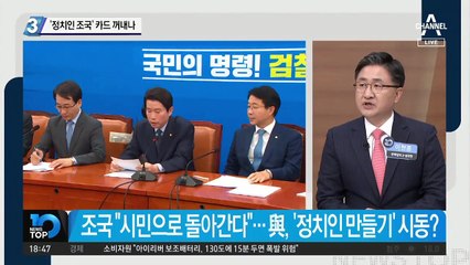‘정치인 조국’ 카드 꺼내나