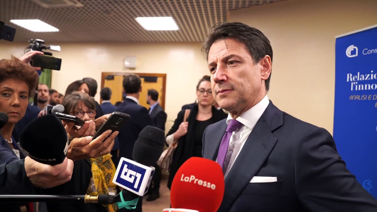 Roma - Punto Stampa del Presidente Conte al CNR (15.10.19)