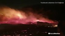 18 Injured as fierce wildfires scorch through Lebanon