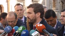 Casado exige a Sánchez su ruptura con los independentistas