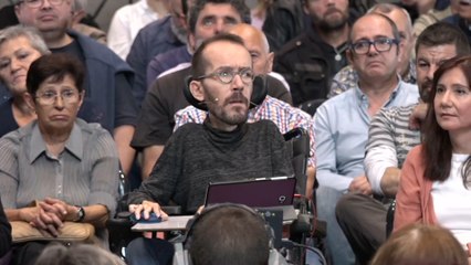 Echenique ve "miserable" definir a España por la "agresividad" hacia Cataluña