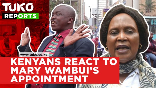 What Kenyans think about Uhuru's appointment of Mary Wambui | Tuko TV