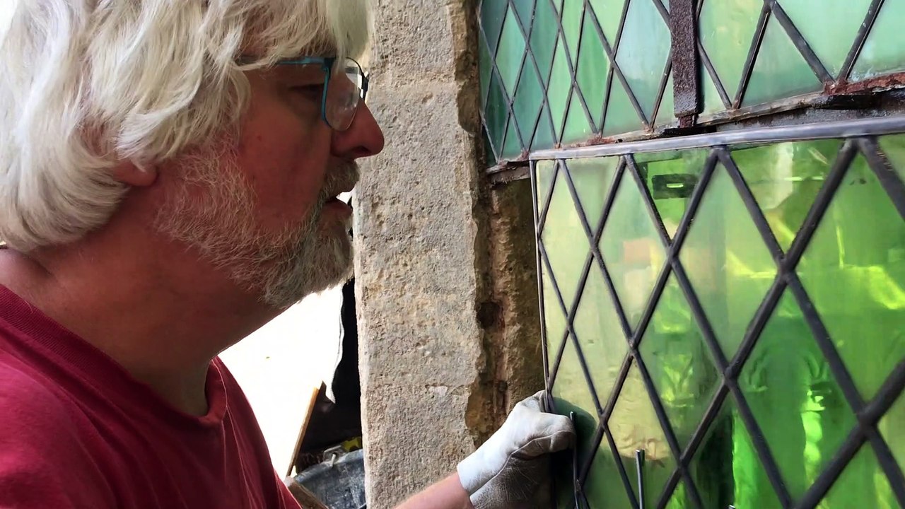 Abbatiale d'Essômes - Restauration des baies supérieures.