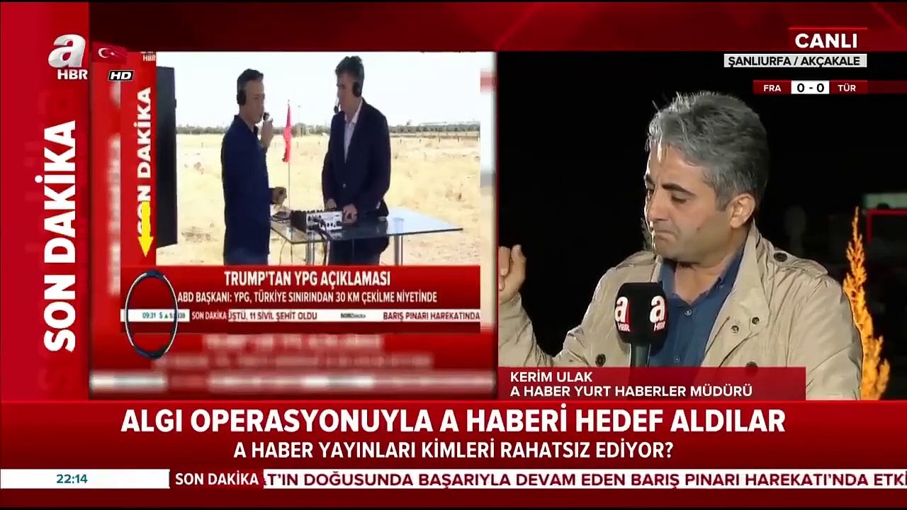 Canlı yayın bağlantısı sırasındaki davranışlarıyla tartışma konusu olan A Haber muhabiri kendini böyle savundu:  Eğilerek yayın yapma gerekçemiz havanlardan korunmak