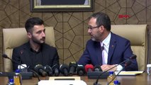 Ankara, -spor bakan kasapoğlu, enver cenk şahin'i kabul etti