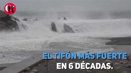 El tifón más fuerte en 6 décadas