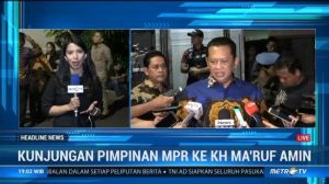 Bamsoet Beri Undangan Pelantikan ke Kediaman KH Ma'ruf Amin