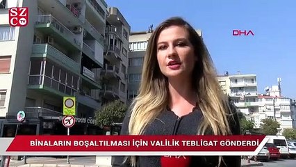 İzmir’de yatık duran binalar için tahliye kararı