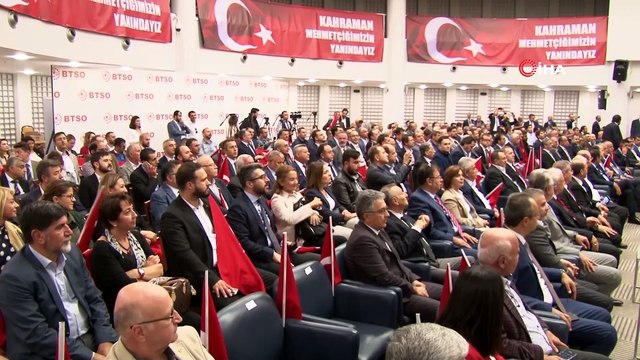 Bursa iş dünyası kahraman Mehmetçik için tek ses tek yürek oldu
