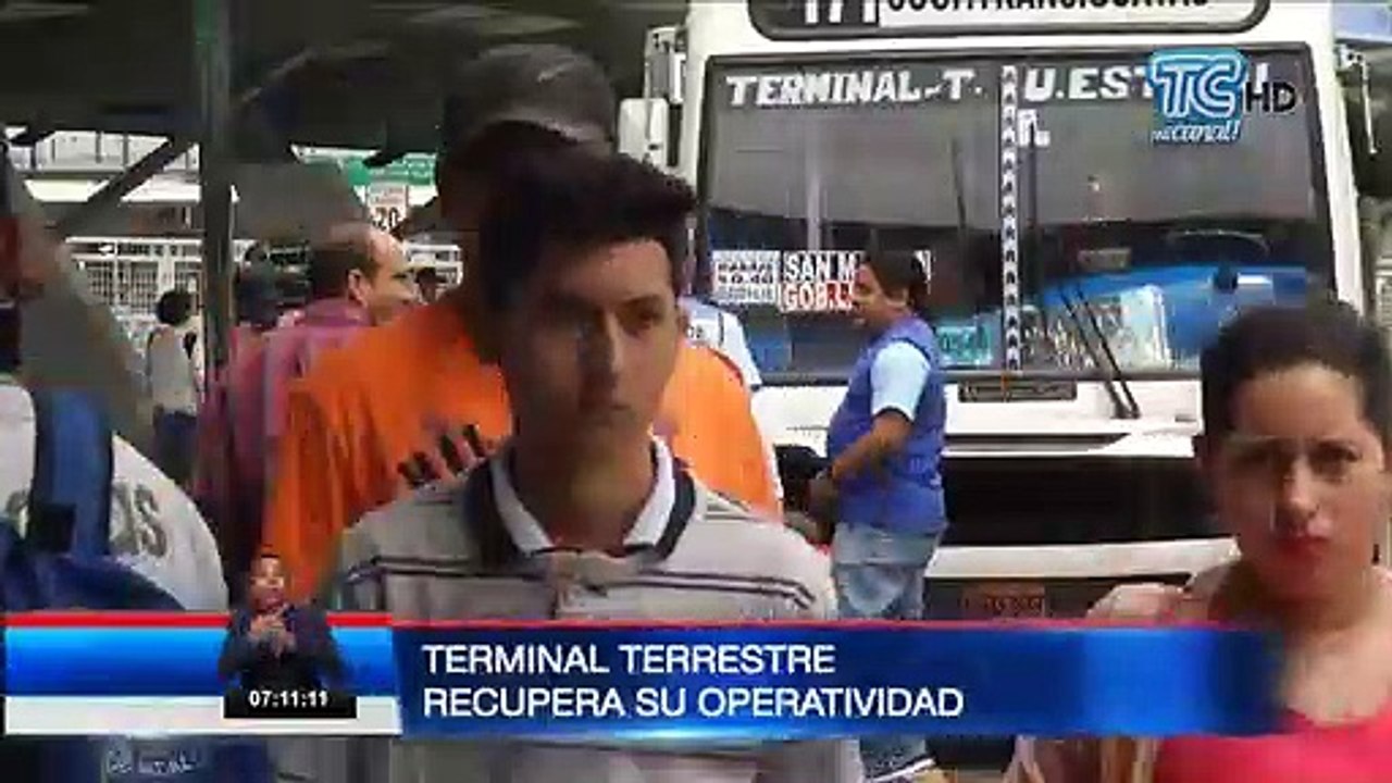 Opera con normalidad la Terminal Terrestre de Guayaquil