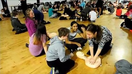Larbert High School CPR training