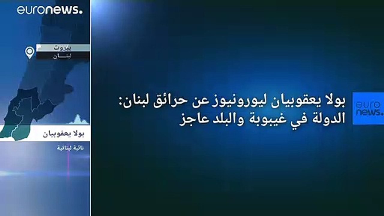 بولا يعقوبيان ليورونيوز عن حرائق لبنان: الدولة في غيبوبة والبلد عاجز