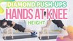 Diamond push-ups, hands at knee height - Step to Health