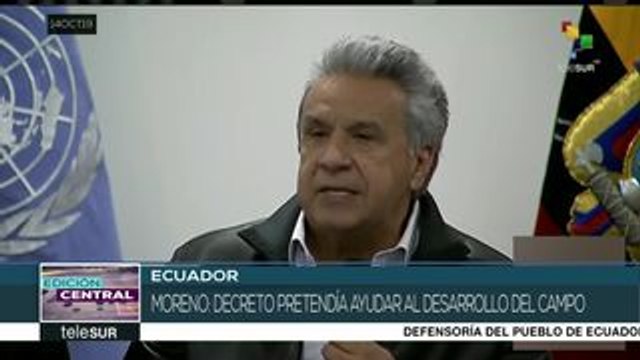 Lenín Moreno oficializa derogación del decreto 883 en Ecuador
