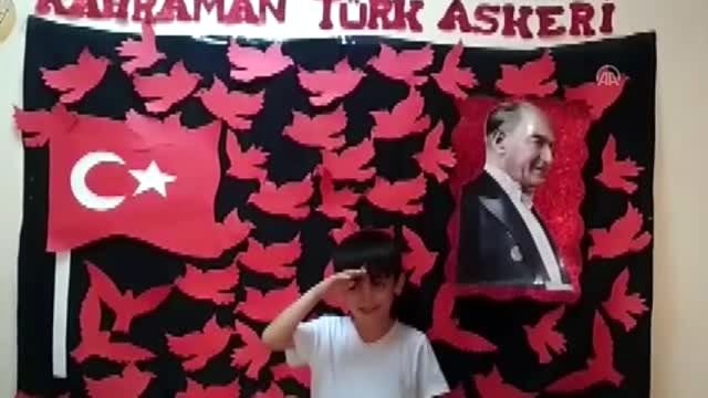 Öğrencilerden Barış Pınarı Harekatı'na anlamlı destek