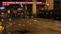 Watch: Riot Police Clash With Protesters After Catalan Separatist Leaders Sentenced To Prison