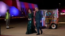 Prince William and Kate Middleton arrive at Pakistan reception