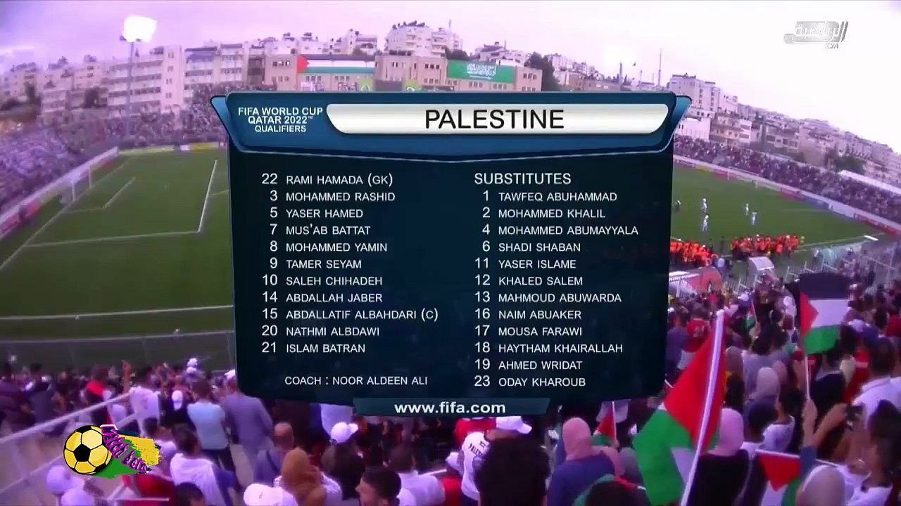 ملخص مباراة فلسطين والسعودية بتاريخ 2019-10-15 تصفيات آسيا المؤهلة لكأس العالم 2022