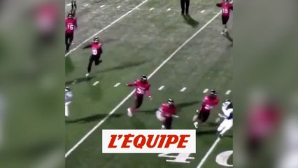 Un joueur se trompe de sens - Foot US - WTF