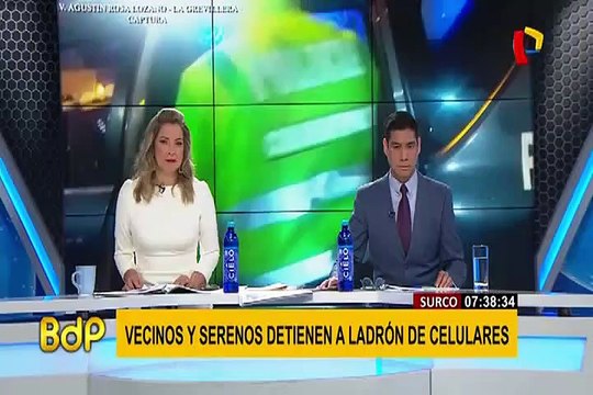 Surco: vecinos y serenos atraparon a ladrón de celulares