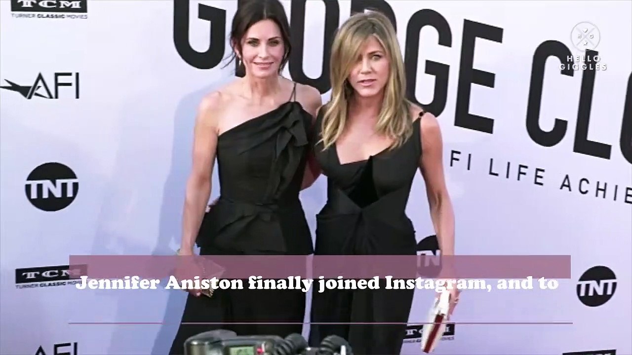Jennifer Aniston just joined Instagram and celebrated with a post of her Friends