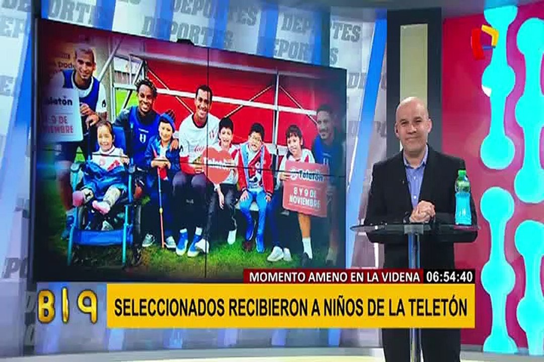 Así fue la emotiva visita de los niños de la Teletón a la Selección Peruana