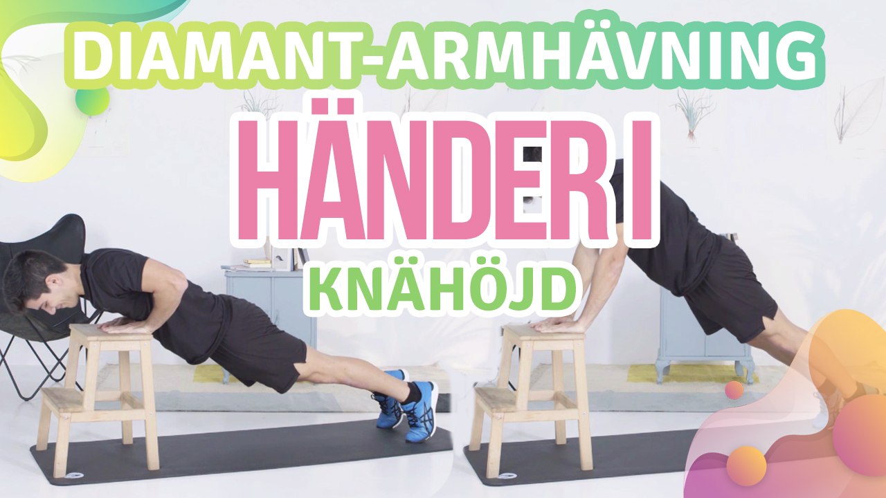 Diamant-armhävning, händer i knähöjd - Steg för Hälsa