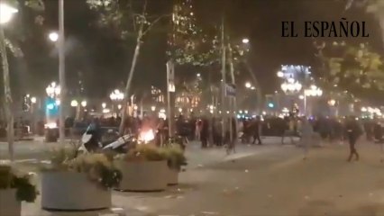Altercados en el paseo de Gracia de Barcelona