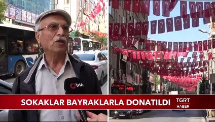 Elazığ Sokakları Bayraklarla Donatıldı