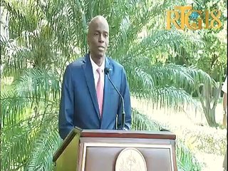 Conférence de presse du Président Jovenel Moïse  autour de la conjoncture actuelle