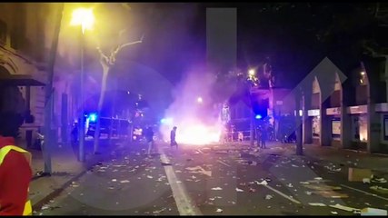 Vídeo resumen de las  imágenes  más impactantes  en  Barcelona