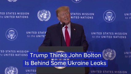 Trump, John Bolton, And Ukraine Leaks