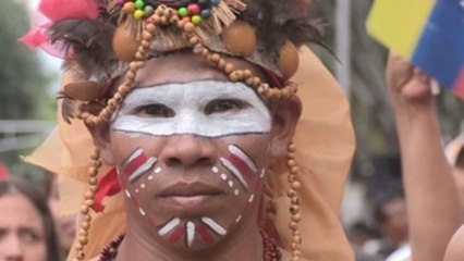 Indígenas venezolanos se solidarizan con sus "hermanos" de Ecuador