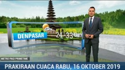 Prakiraan Cuaca Rabu 16 Oktober 2019