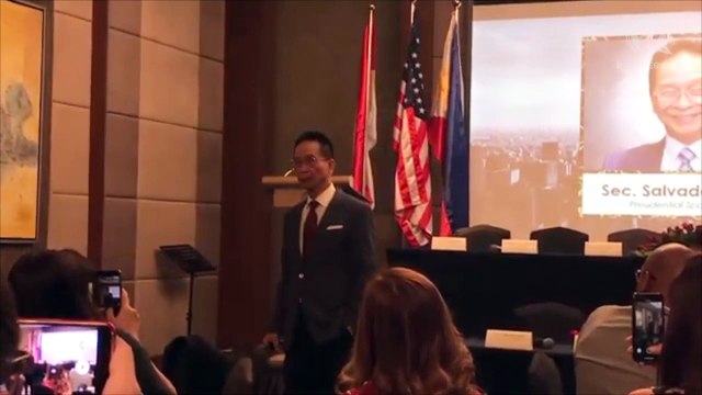 Presidential Spokesperson Salvador Panelo serenades real estate executives