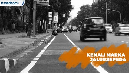 Sebelum Didenda Rp500 Ribu, Yuk Kenali Marka Jalur Sepeda