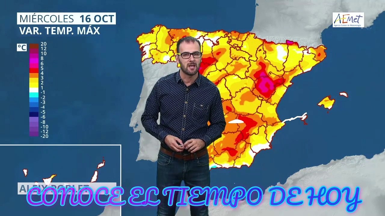 Conoce El Tiempo de Hoy Miércoles 16 de Octubre de 2019